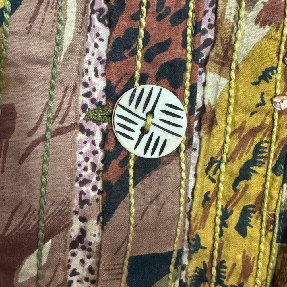 Sandy Starkman Boho Patchwork Floral Embroidered … - image 4